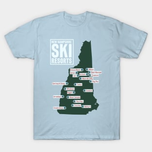 The Ski Resorts of New Hampshire T-Shirt